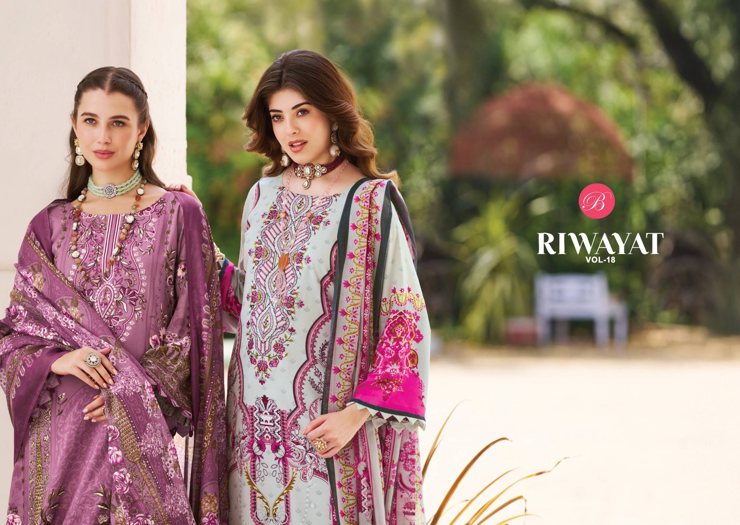 RIWAYAT VOL 18 By Belliza 984-001 To 984-008 Series Designer Suits pure viscose Dresses At Wholesale Price